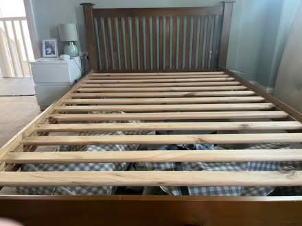 Photo of free Double bed frame (Norton Lees S8) #1