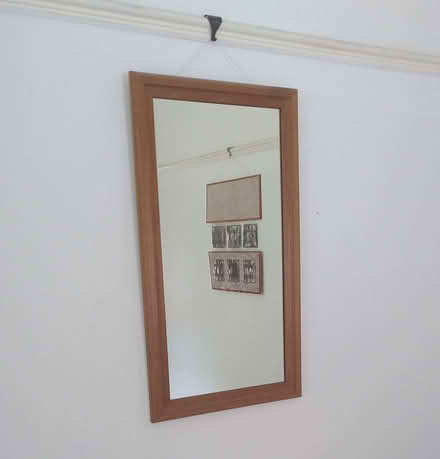 Photo of free Wall mirror, wooden frame (Aigburth L17) #1