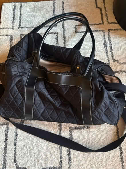 Photo of free Black Quilted Travel Bag (Rego Park) #2