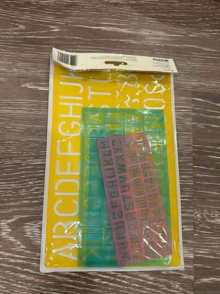 Photo of free Stencil Lettering Guide 4 pieces (Coolidge Corner, Brookline) #1