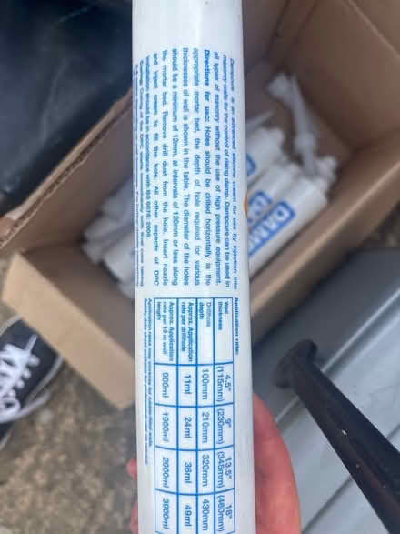 Photo of free Damp proof injection cream tubes (Beccles nr34 - St George's rd) #2
