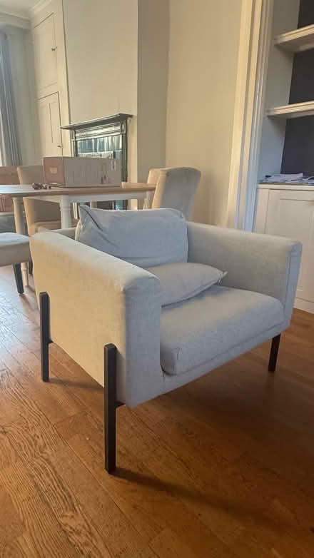 Photo of free 2 beige coloured living room chairs (Greenwich SE10) #2