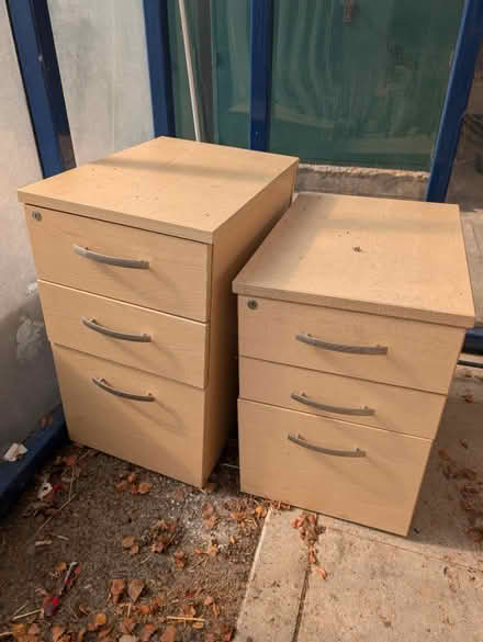 Photo of free Two pedestal drawers (BD8 Girlington) #1