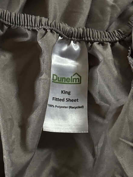 Photo of free 2 x grey King Fitted Sheets (Hucclecote GL3) #1