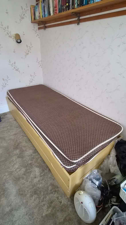 Photo of free Twin Stacking Visitor Single Beds + Mattresses (Faversham ME13) #1