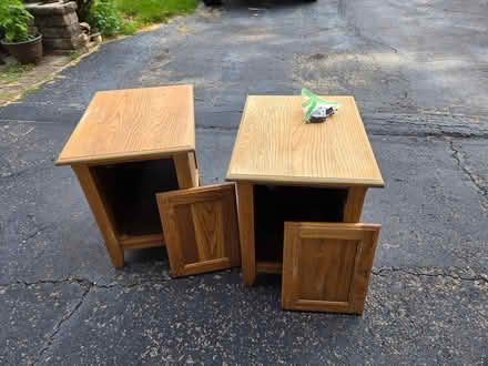Photo of free Wood end tables (Elburn) #1