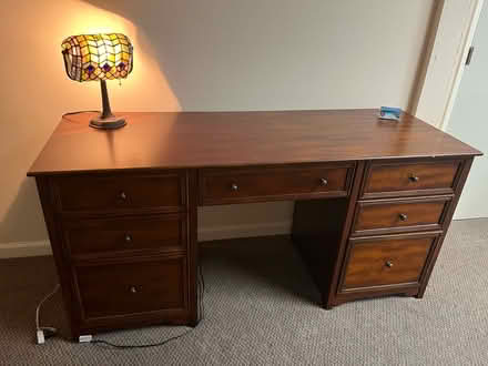 Photo of free Desk with folding keyboard shelf (Los Gatos nr Daves/Winchester) #1