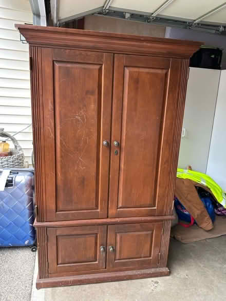 Photo of free Solid wood TV armoire (Lynnwood, Ash Way area) #1