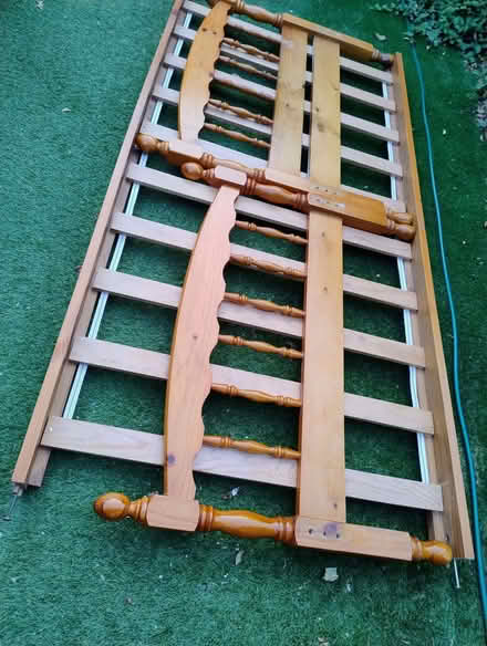 Photo of free Solid pine bed frame - single (Jumpers Corner BH23) #3