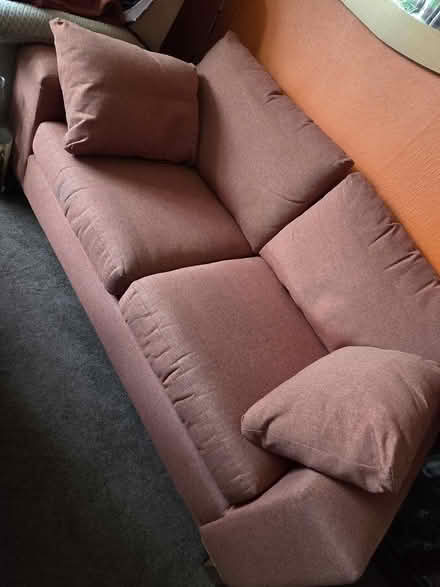 Photo of free Large 2 seater Terracotta Sofa from Next. (Morecambe LA4) #2