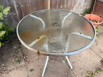 Photo of free small bistro glass table (derby) #2