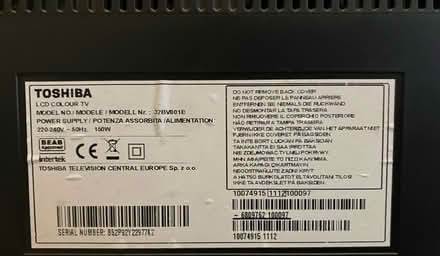Photo of free Toshiba 32” TV (Hitchin SG4 7SN) #3