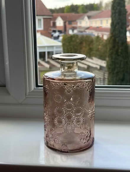 Photo of free Embossed glass vase (Cramlington) #1
