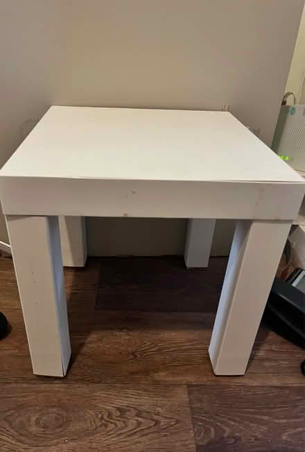 Photo of free Small white ikea side table (Mitcham CR4) #1