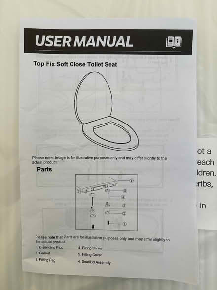 Photo of free Toilet seats, Top Fix, new (Letchworth Manor Park SG6) #3