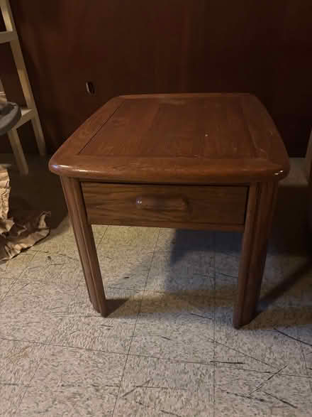 Photo of free Small sofa and end table (Shaker rd/tannery rd area) #1