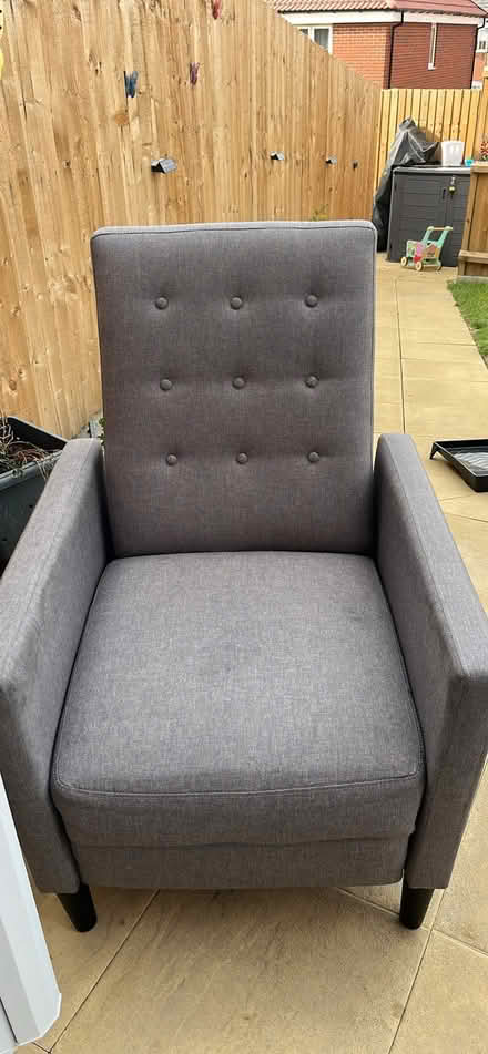 Photo of free Grey chair recliner (Somercotes DE55) #1