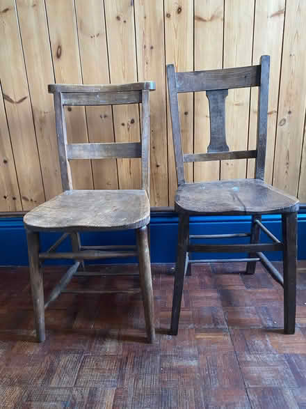 Photo of free Two sturdy wooden chairs (Scapegoat Hill HD7) #1