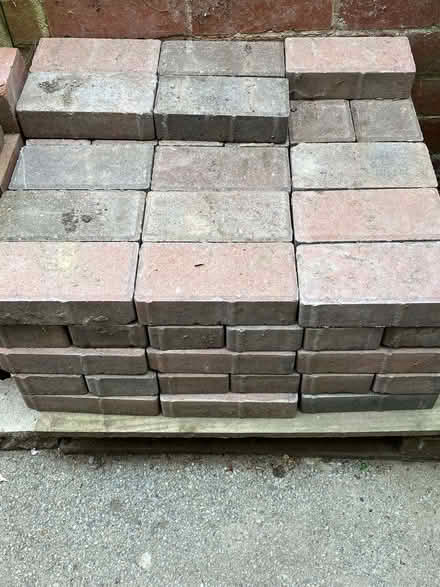 Photo of free Recycled red/grey paving blocks (Cookridge LS16) #1