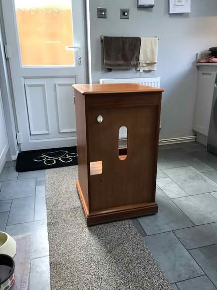 Photo of free Mid oak audio or hall cabinet (SN14 Chippenham) #1