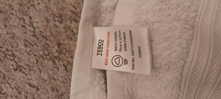 Photo of free White bath towel (Fenny Stratford MK2) #2