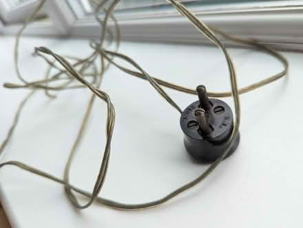 Photo of free Old 2 pin bakelite plug and wire (Woodseats S8 0NW) #2