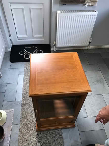 Photo of free Mid oak audio or hall cabinet (SN14 Chippenham) #3