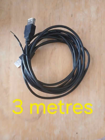 Photo of free 3 Metre USB Extension Cable (East Ipswich IP4 5T.) #1