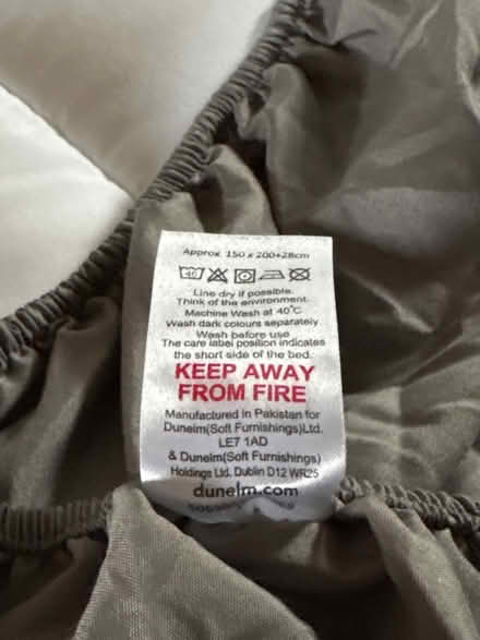 Photo of free 2 x grey King Fitted Sheets (Hucclecote GL3) #3
