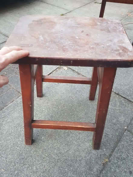 Photo of free 2 wooden stools (Timperley WA15) #1