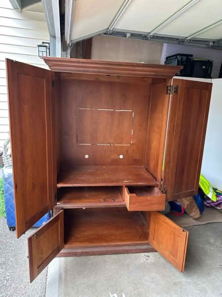 Photo of free Solid wood TV armoire (Lynnwood, Ash Way area) #2