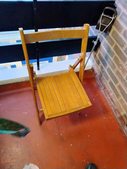 Photo of free Wooden chair - folds away (Stretford M32) #3