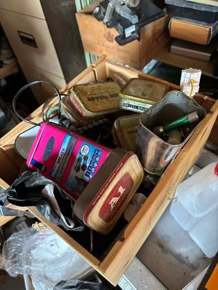 Photo of free Box full of workshop bits. Screws, bolts hinges and more. (Woodley RG6) #1