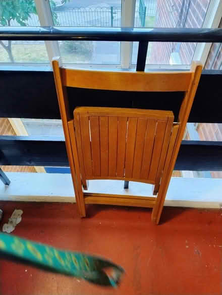Photo of free Wooden chair - folds away (Stretford M32) #1