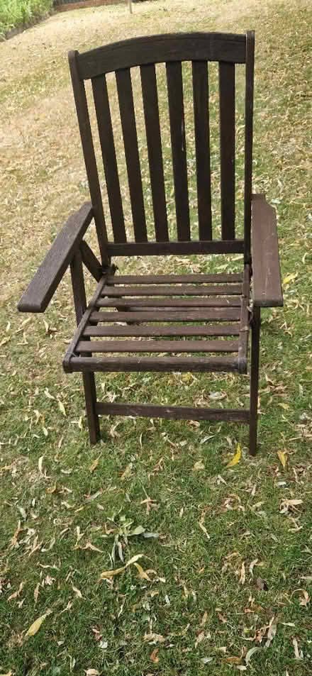 Photo of free Wooden Adjustable Garden Chair (Cheadle Hulme SK8) #1