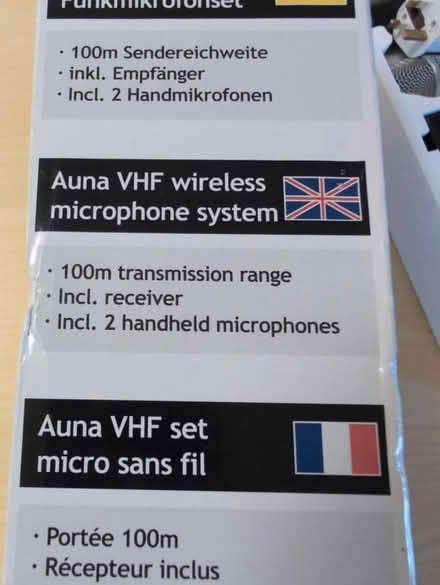 Photo of free VHF wireless microphone system (BD8 Girlington) #3