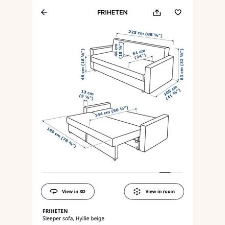 Photo of free Friheten IKEA Sleeper Sofa (Skyway) #4