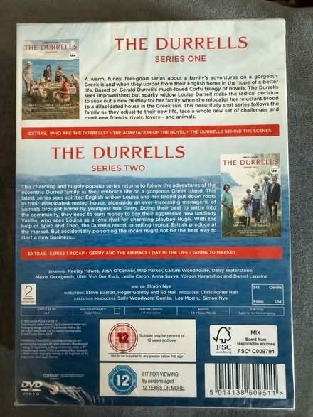 Photo of free NEW - box set of ‘The Durrells’ DVDs (Eastbourne BN21) #2