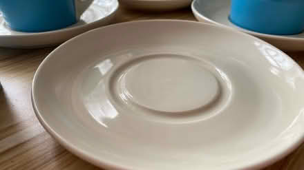 Photo of free HABITAT x4 Cup & fitted saucers (M16 9 WT) #4