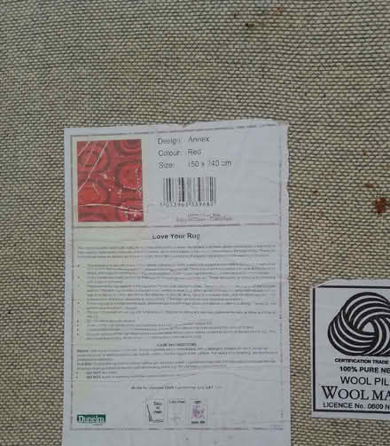 Photo of free wool pile carpet rug (Clacton-on-Sea CO15) #3