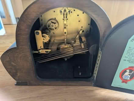 Photo of free Old mantel clock, not working (Woodseats S8) #3