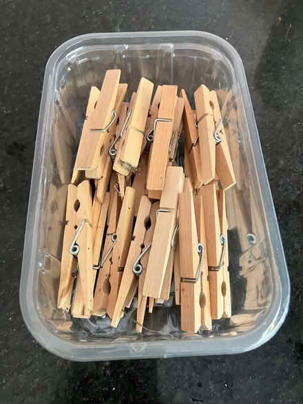 Photo of free Wooden clothes pegs (Theale RG7) #1