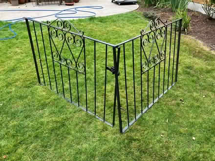 Photo of free Metal gates: a pair of drive gates and a single pathway gate (Cookridge LS16) #2