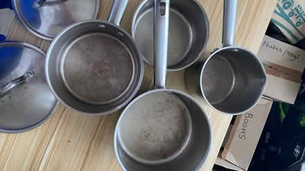 Photo of free Pan set copper base stainless steel (M16 9 WT) #1