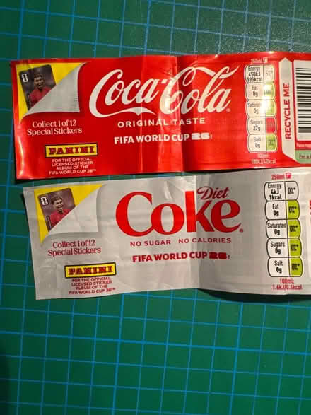 Photo of Coca Cola bottle wrappers (panini) (Slateford EH11) #1