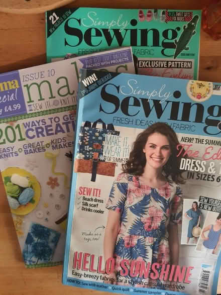 Photo of free Pile of sewing magazines (Box GL6) #1