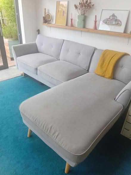 Photo of free Grey corner sofa (Allerton L18) #3