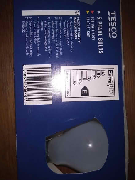 Photo of free 5 Pearl Light Bulbs (100 W) (City Centre S1) #2
