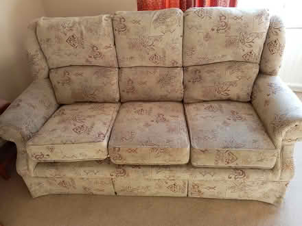 Photo of free 3 Piece suite, 3 Seater & 2 Chairs (Halton, LA2) #1