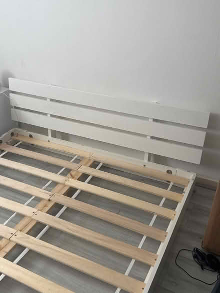 Photo of free White Double wooden low bed base (Adelphi PR1) #3